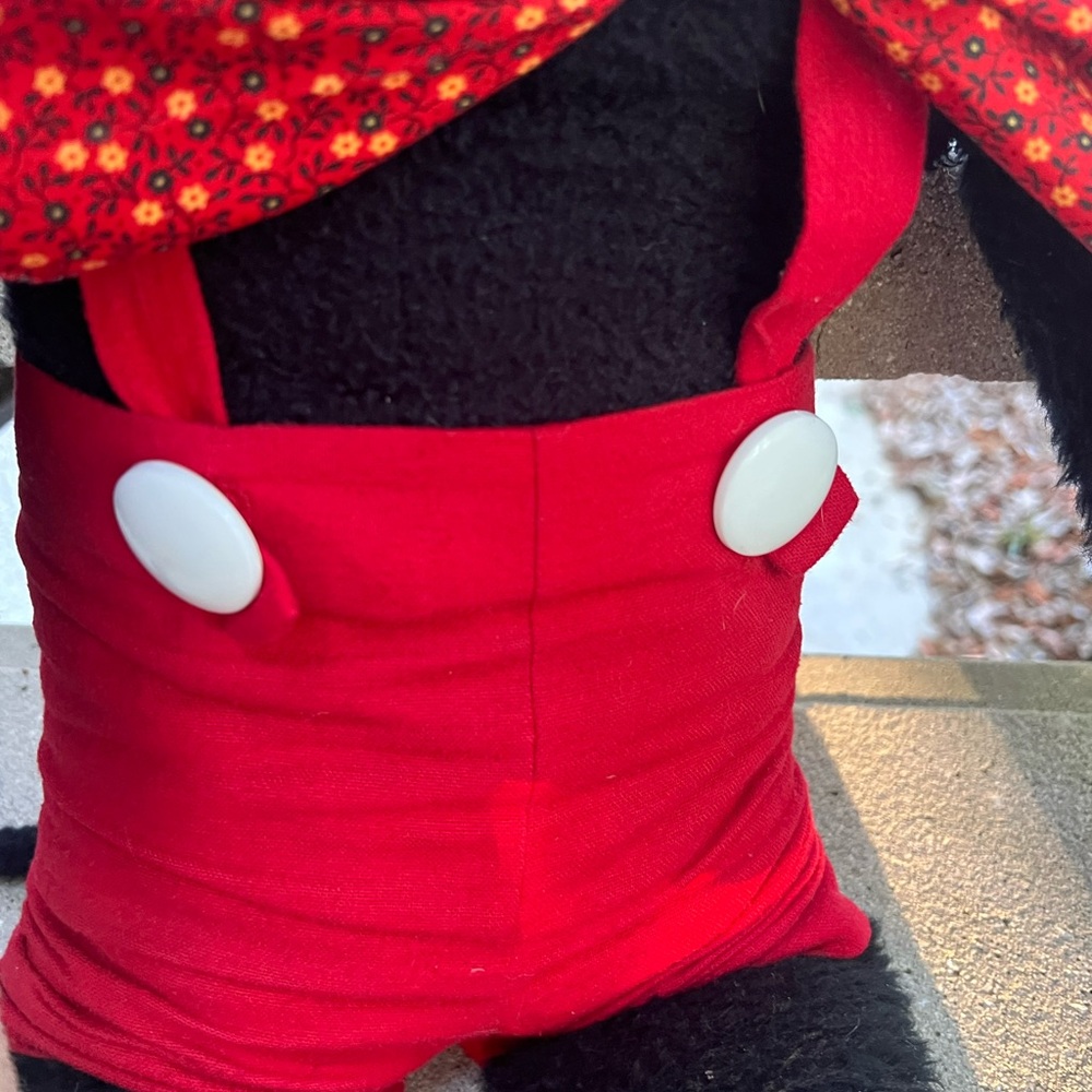 Vintage 1970s Mickey Mouse Plush Dancer Toy, Extra Long 44” Disneyana Figure - Picture 10 of 16